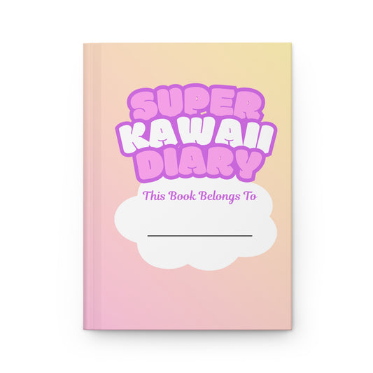 Super Kawaii Diary Hardcover Journal | Pastel Gradient Matte